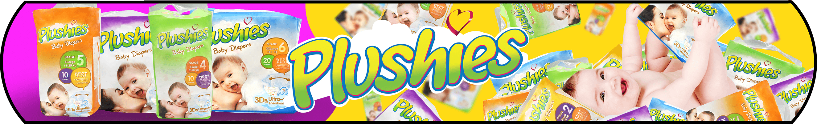 Plushies Baby Wipes Banner